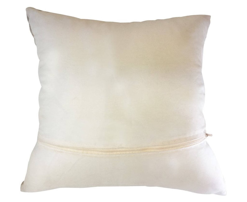 White Beaded Silk Pillow