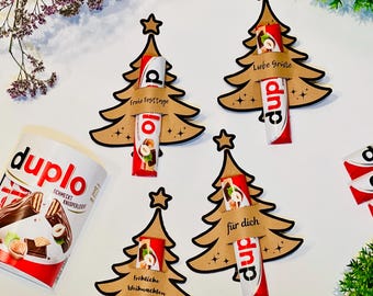 Druckvorlage Weihnachten Duplo Advent Banderolen – Weihnachtsbaum – PDF Druckdatei Gastgeschenk Geschenk Schule Tischdeko