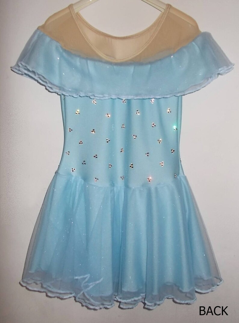 CINDERELLA inspired figure ice skating dress 4681012