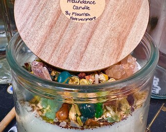 Vela de intención para la riqueza y la abundancia positiva