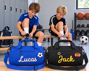 Personalized Kids Duffle Bag Custom Name Gym Bag Boy Girl Travel Bag Sports Dance Overnight Sleepover Weekender Birthday Gift Christmas Gift