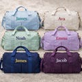Custom Text Girl Boy Dance Swim Duffel Bag Personalized Name Embroidered School Camp Activity Overnight Travel Weekender Gift Kid Youth Teen