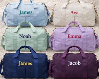 Benutzerdefinierte Text Mädchen Junge Tanz Schwimmen Seesack Personalisierter Name Gestickt Schullager Aktivität Übernachtung Reise Weekender Geschenk Kind Jugend Teenager