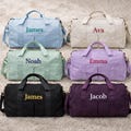 Custom Text Girl Boy Dance Swim Duffel Bag Personalized Name Embroidered School Camp Activity Overnight Travel Weekender Gift Kid Youth Teen