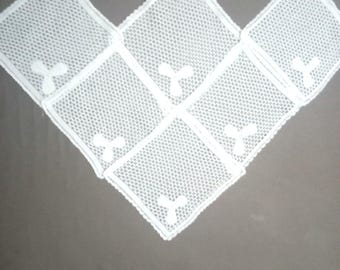 Juego de 12 servilletas de encaje turco hechas a mano, decoración de mesa con borde de ganchillo