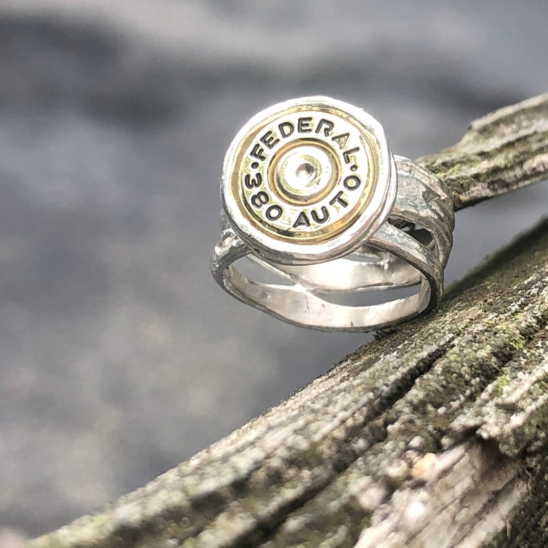 Sterling Silver Bullet Ring Bullet Jewelry Bullet and Etsy