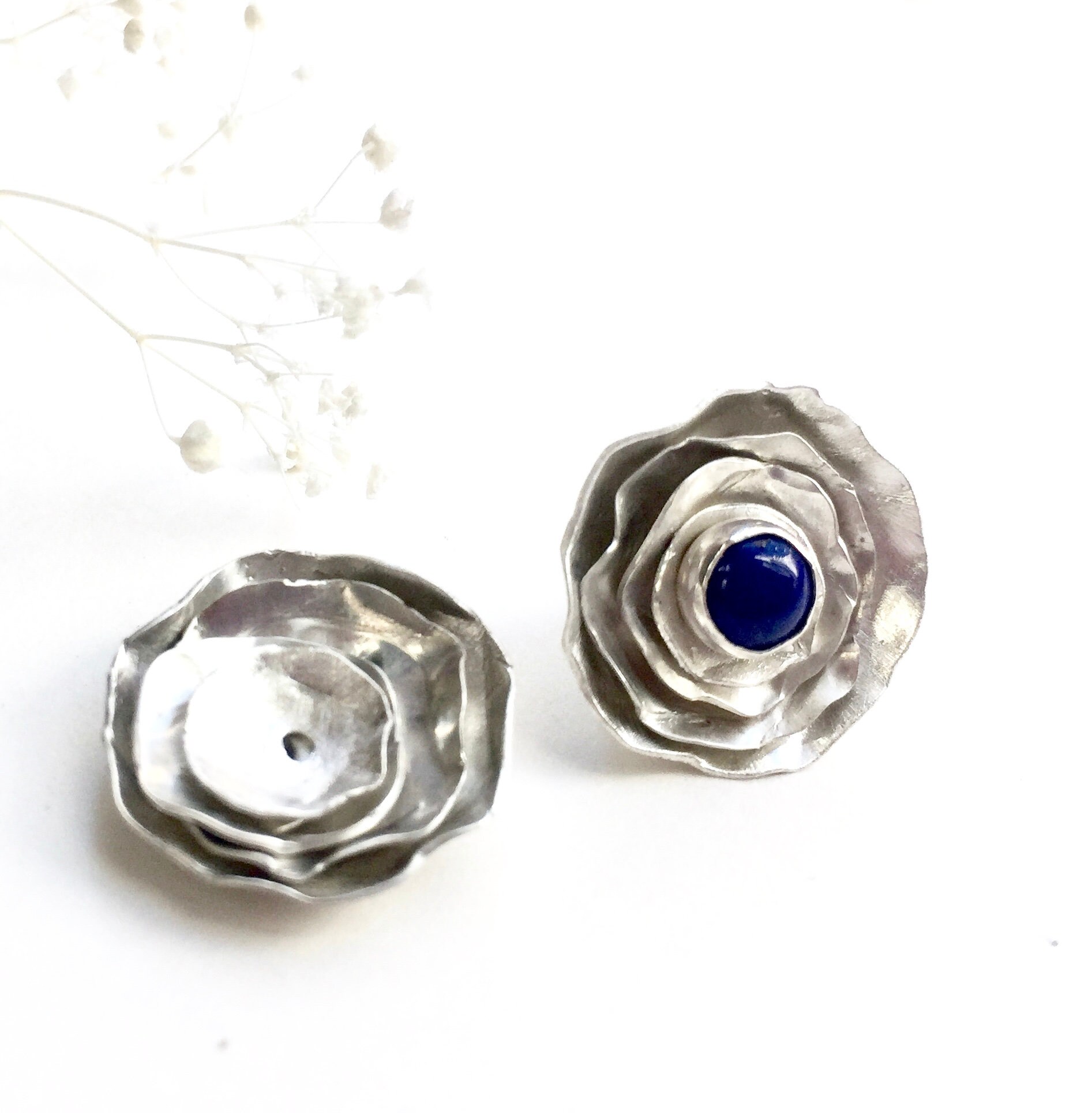 Silver Earring Jackets Stud Jacket Ear Jackets for Studs Etsy