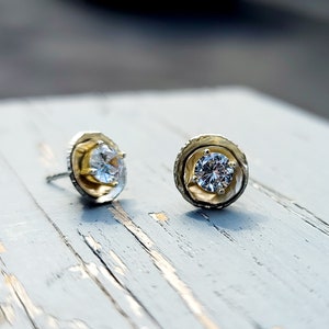 14k Gold Earring Jackets for Diamond Studs | White Gold Earring Jacket | Yellow Gold Earring Jacket | Ear Jackets for Diamond Studs