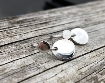 Hypoallergenic Earrings Dangle - Argentium Silver Earrings - Everyday Jewelry - Everyday Earrings - Handmade Silver Earrings
