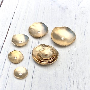 Messing Ohrstecker für deine Ohrstecker | Ohrstecker für Ohrstecker | Ohrring Jacke | Ohrsteckervergrößerer | Messingschmuck | Messing Ohrringe