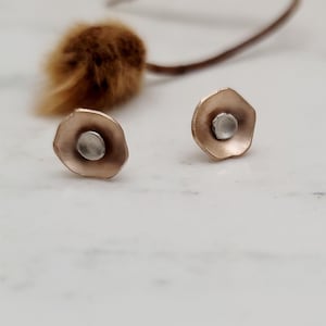 Modern Organic Earring Jackets for your Studs Earring Jackets for Diamond Studs Jackets for Earrings Pearl Earring Jacket Ear Jacket image 8