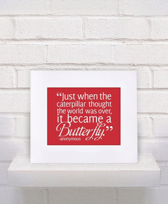 Items similar to The Hungry Caterpillar Quote 11x14 poster print on