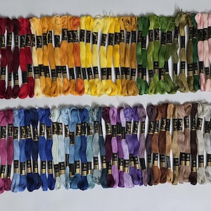 Anchor Embroidery Thread Set – 80 Assorted Colors, 100% Cotton (Set of 2 Boxes)