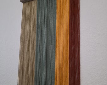 Handmade Macrame Wall Hanging – Set 1 | Boho Wall Decor (12 × 40 cm)