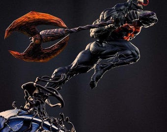 Venom 3D STL File | Symbiote Supervillain Figure Printing (Digital Download)