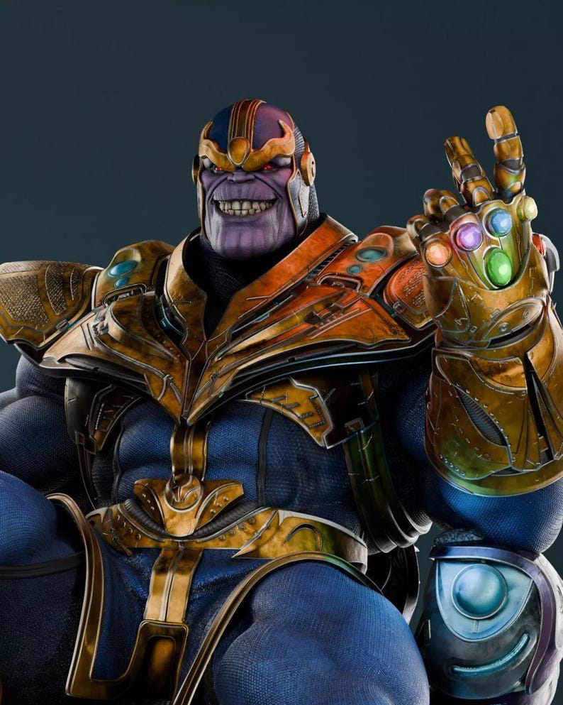 Thanos 3D STL File | Mad Titan Figure, Collectible (digital Download ...