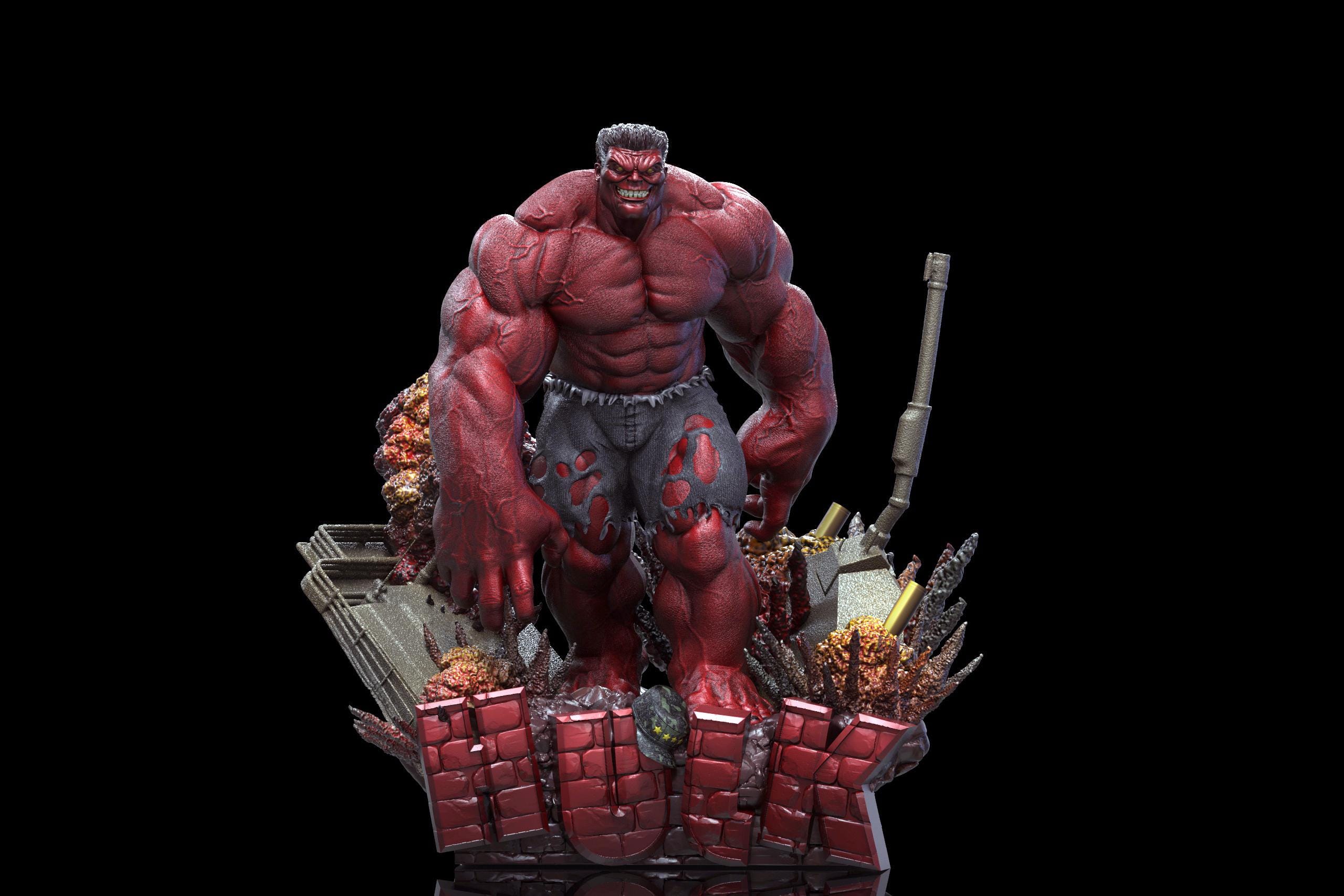 Red Hulk STL File | Rage Monster 3D Print Figure (digital Download) - Etsy