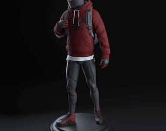 Miles Morales Figure | Spider-Verse Collectible Fan Art (Digital Download)