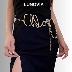 Ceinture Chaîne Dorée Pour Femme - Taille 110 - Style Bohème - Réglable
