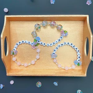 Florals? For Spring? Groundbreaking- Beaded Friendship Bracelet Stack Inspired by The Devil Wears Prada