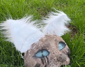 Máscara de rata con piel sintética