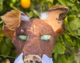 Máscara de zorro therian HQ, canino, lobo, perro, alterhumano, otherpaw, cosplay, furry, fursuit