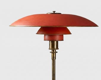 Lámpara de pie de latón de mediados de siglo, ajustable, marca italiana Stilnovo, años 50.