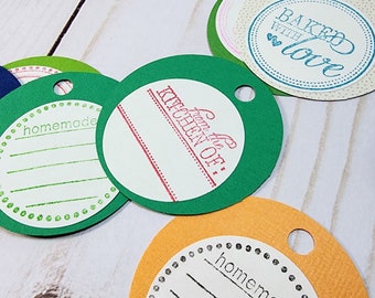 Circle Variety Baked Goods Tags - Set of 25