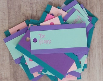 Simple Paper and Cardstock Everyday Tags - Multicolor - Set of 25