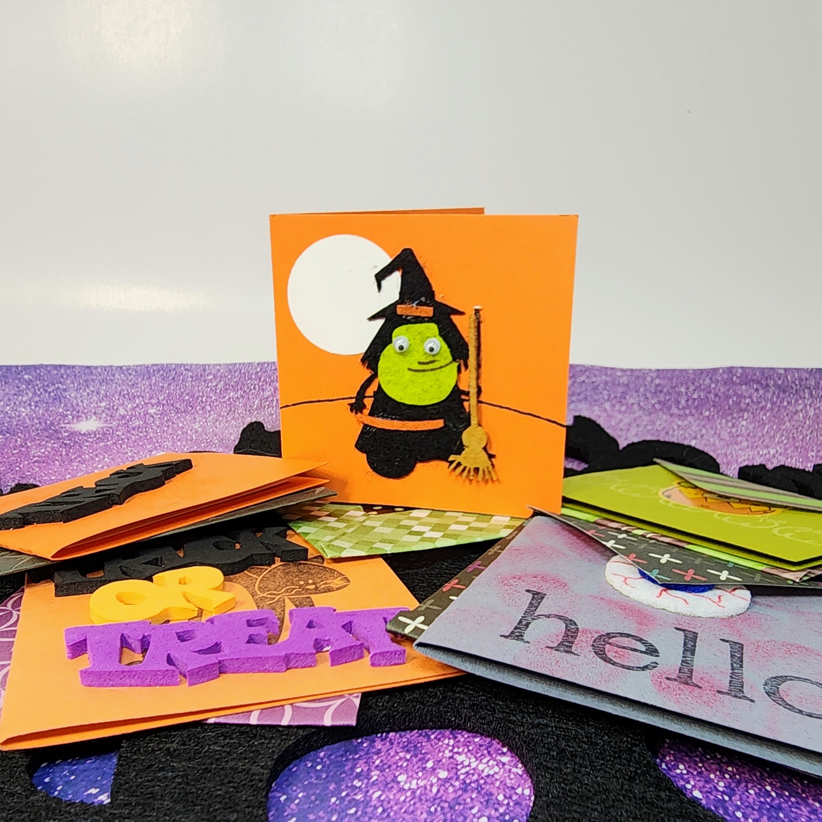 Set of 5 Halloween Fun Mini Cards and Envelopes - Etsy