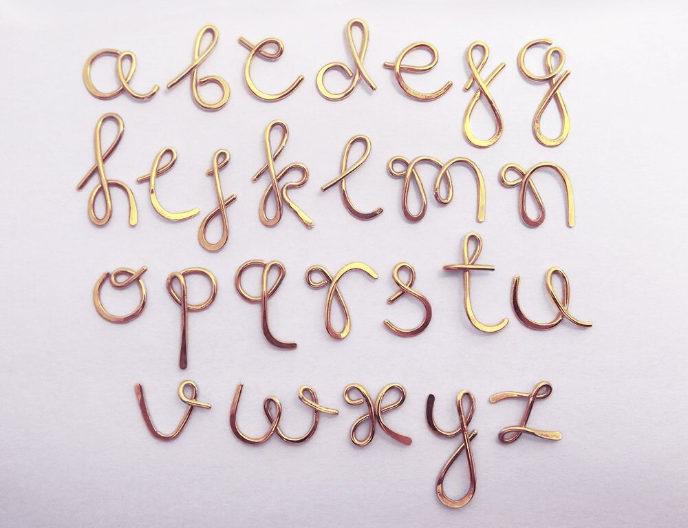 Custom Gold Initial Letter Personalized Initial Charm 14k Gold