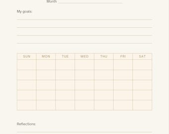 Monthly Workout Tracker