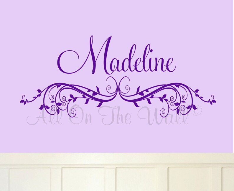 Wall Decals Baby Girl Name Wall Decal Nursery Wall Stickers Etsy