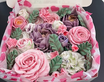 Marshmallow Flowers - Easter Gift Box - Zephyr - Real Fruit Berries