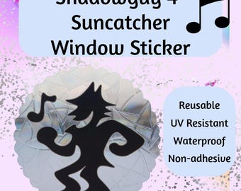 Shadowguy 4" Suncatcher Reusable Static Cling Window Sticker