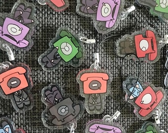 Dayshift Phone Guy 1.5" Acrylic Phone Charms