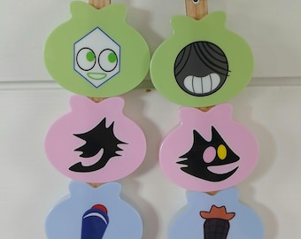 Mike Trio Battat Pluey Jongler Stacked Dumpling 5.25" Acrylic Keychain