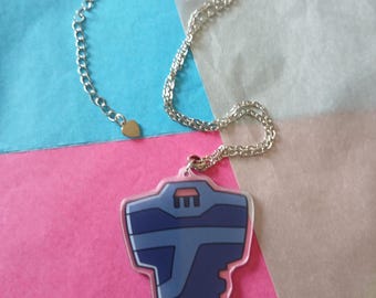Sari's Key 2" Acrylic Pendant Necklace