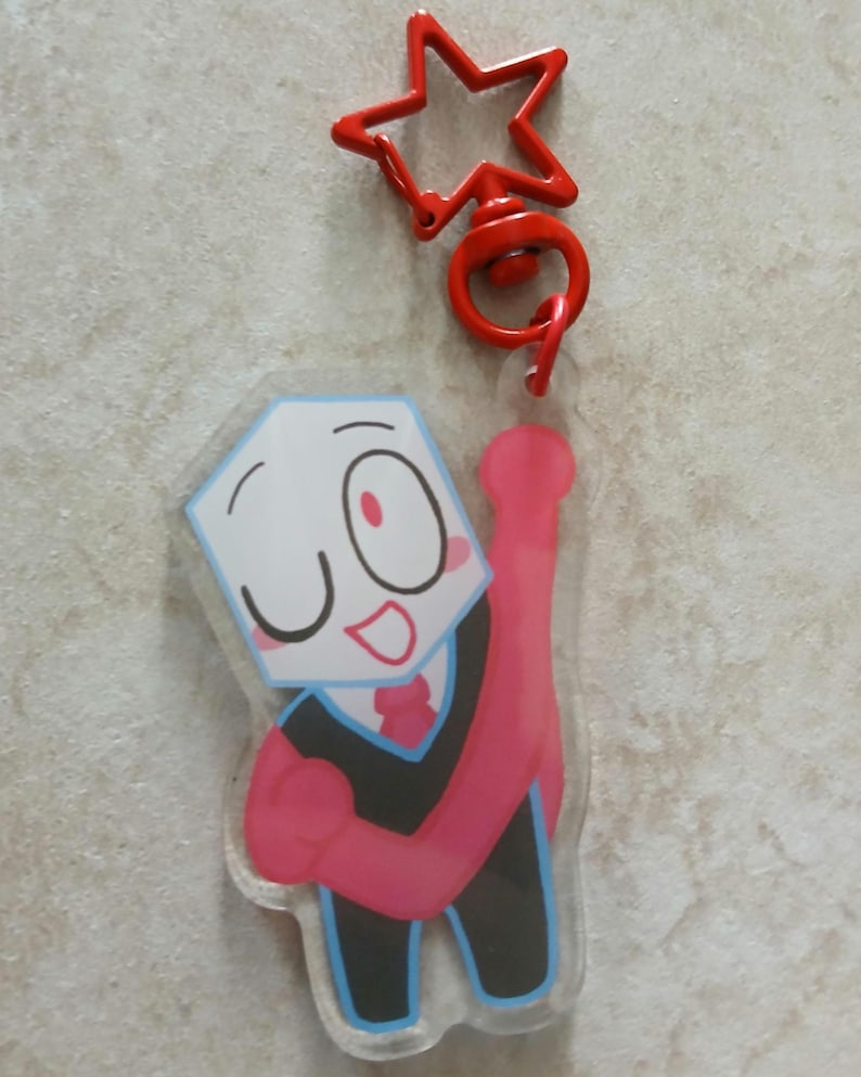 Pippins 2.5" Acrylic Keychains Red Pippins