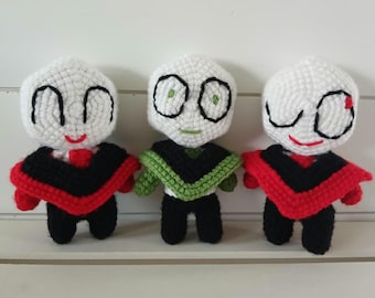 Green/Red/CustomOC Pippins Crocheted Acrylic Yarn Amigurumi Plushies