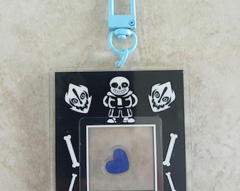 Sans Fight 2.5" Ultra-Thin Acrylic Shaker Keychain