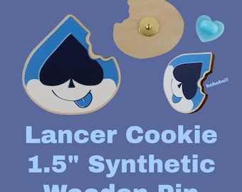 Lancer Cookie 1.5" Synthetic Wooden Pin Badge