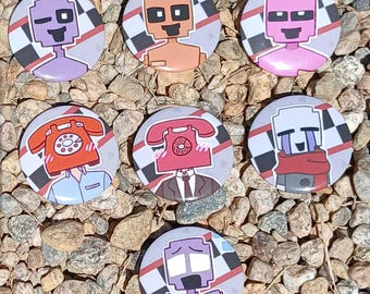 DSAF Character Button Pins 44mm