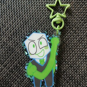 Pippins 2.5" Acrylic Keychains Battat Holo Glitter