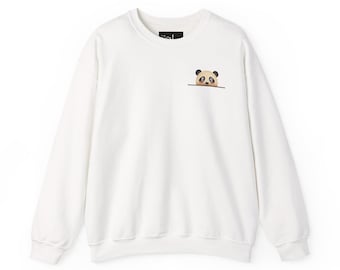 Cute Peekaboo Panda sweatshirt | minimalist animal crewneck