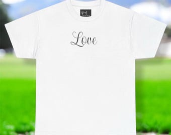 Love Dog Mom T-Shirt | Elegant Script, Everyday Tee