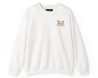 Cute kitty Sweatshirt | Small Chest kitty Illustration