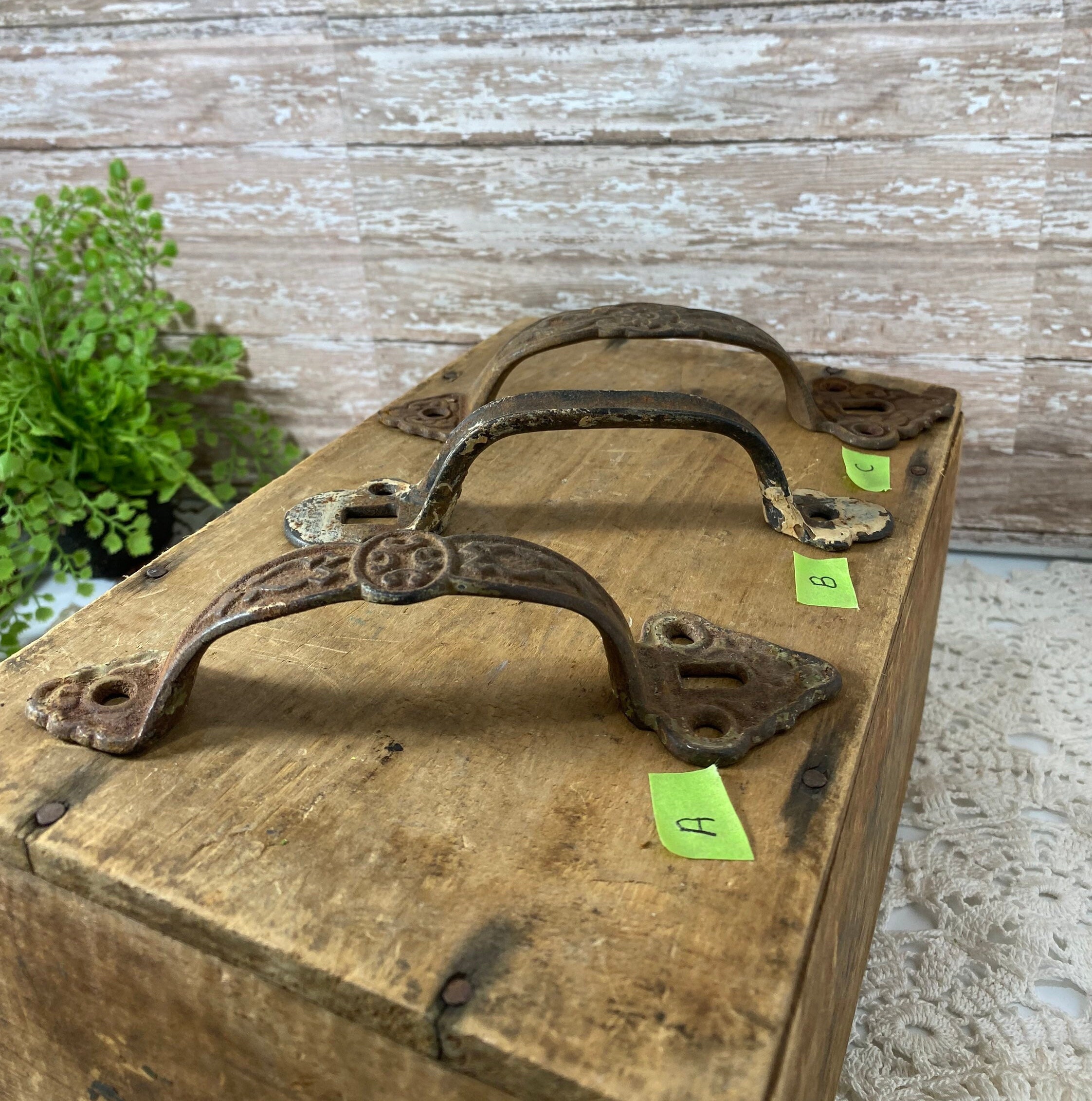 Antique Cast Iron Barn Door Handles Door Pulls Gate Handle Etsy