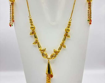 Gold Plated Indian Necklace Set