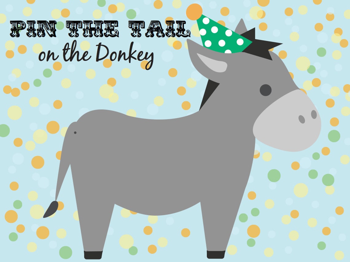 Pin the Tail on the Donkey Etsy Australia